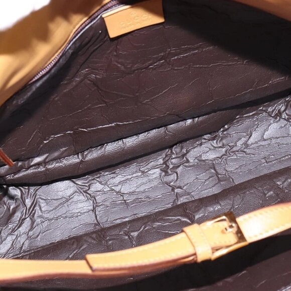 GUCCI GG Canvas Sherry Line Shoulder Bag Beige Gold 000 0849 2684 Auth 144368 - Picture 14 of 16